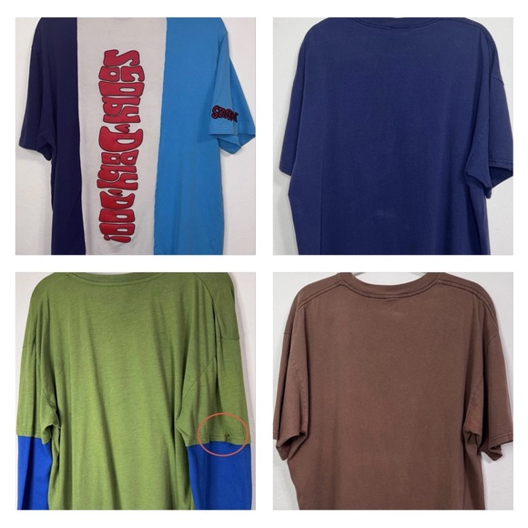 Bundle (4) Rare Scooby Doo Vintage Y2K Shirt Size XL Multi Color Stitched Lot - Picture 2 of 12